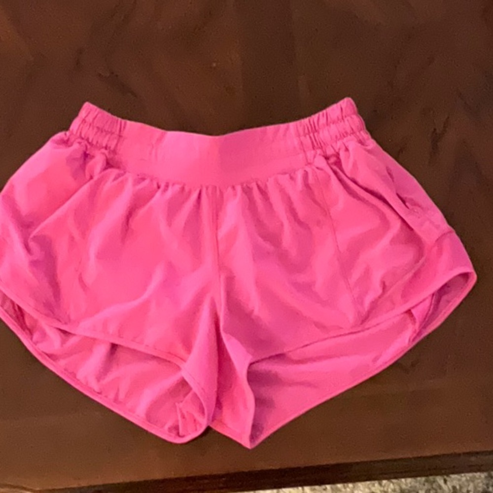 lululemon athletica Bright Pink Athletic Shorts